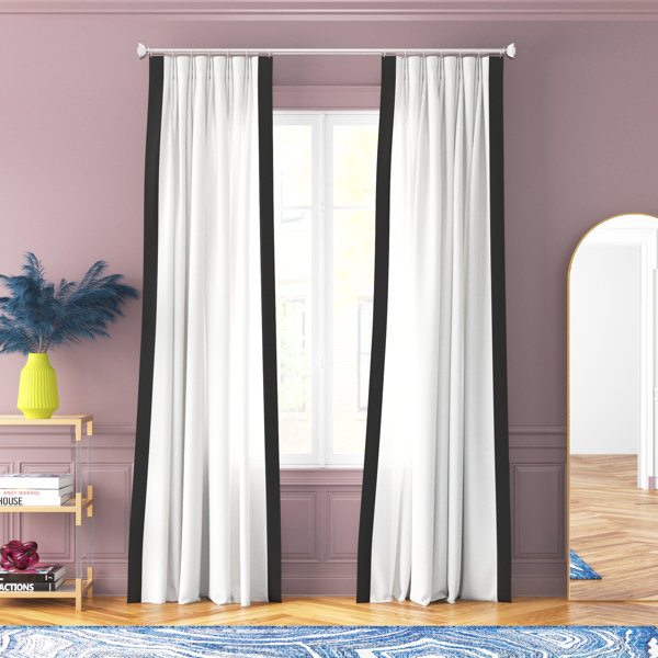 Etta Avenue™ Aleah French Pleat Semi Sheer Curtains for Bedroom Living